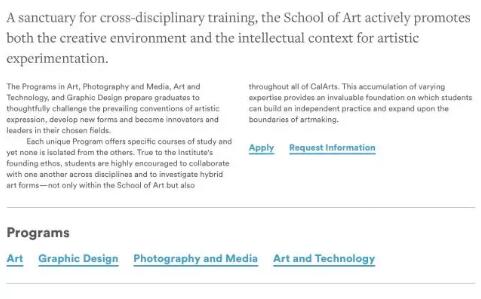 艺术留学申请加州艺术学院