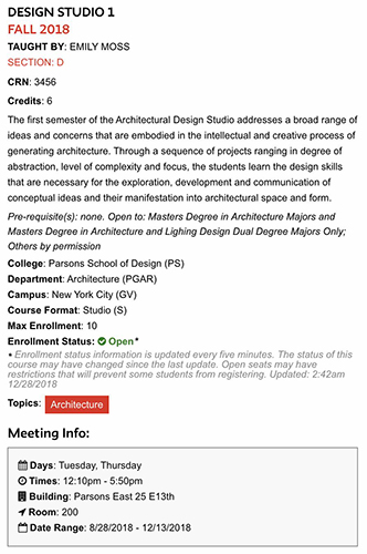 帕森斯设计学院时尚管理硕士课程设置