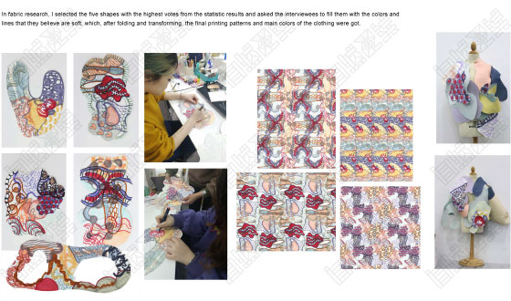平面设计元素加入服装作品集中