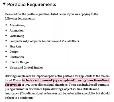 纽约视觉艺术学院服装作品集要求