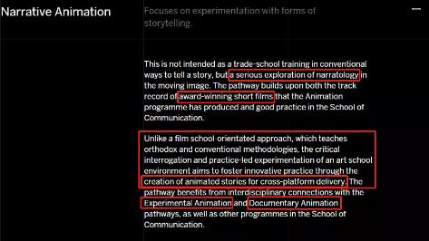 RCA英国皇家艺术学院动画专业叙事动画方向