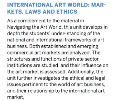 苏富比伦敦校区Art business专业课程