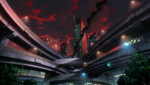 漫画建筑场景