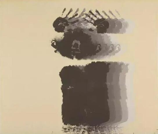 艺术家David hammons用自己的身体绘画